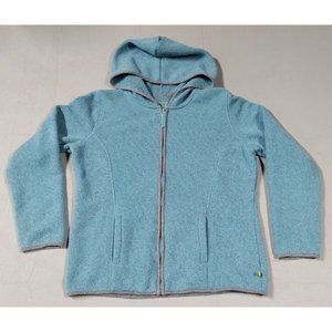 Made for Life Women's M Long Sleeve Turquoise Zip Up Hoodie